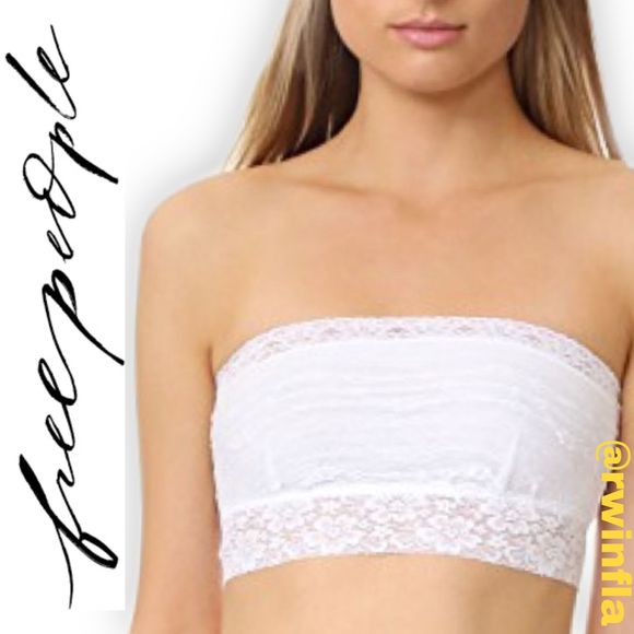 white bandeau bralette